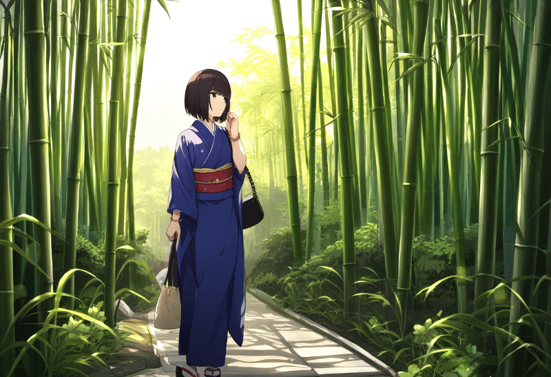 【背景の呪文】bamboo forest：竹林