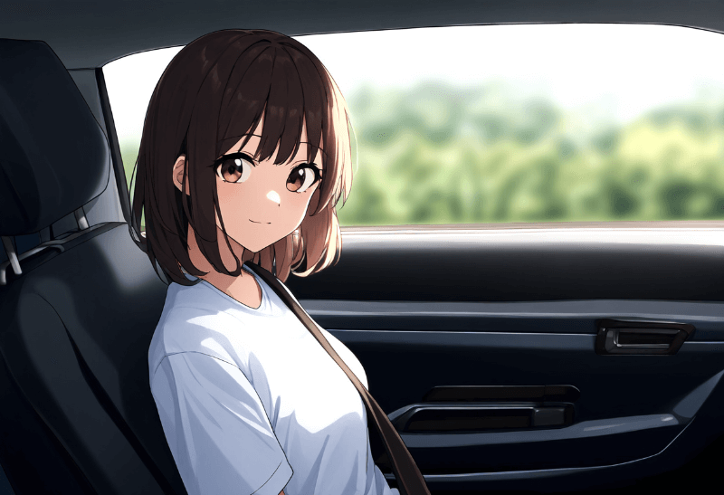 【背景の呪文】in the car：車内