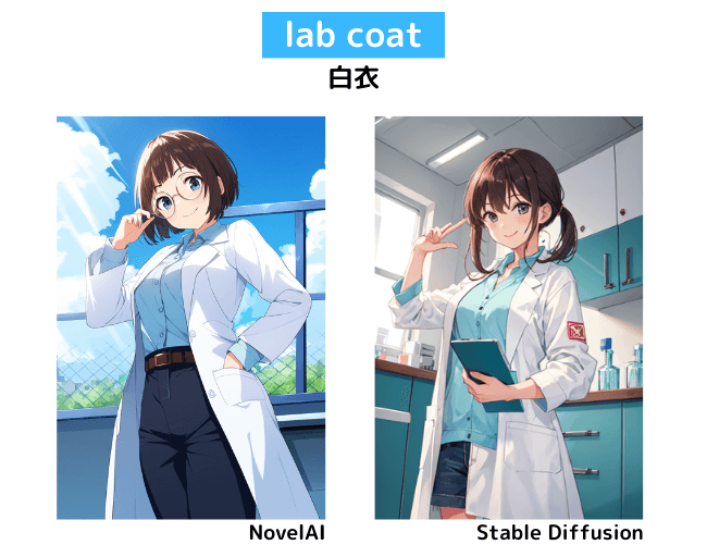 【服装の呪文】lab coat：白衣