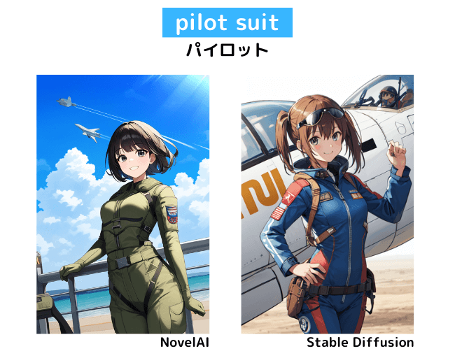 【服装の呪文】pilot suit：パイロット