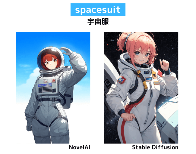 【服装の呪文】spacesuit：宇宙服