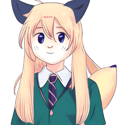 Canvaの「アニメ」スタイルで生成した「狐耳の少女」