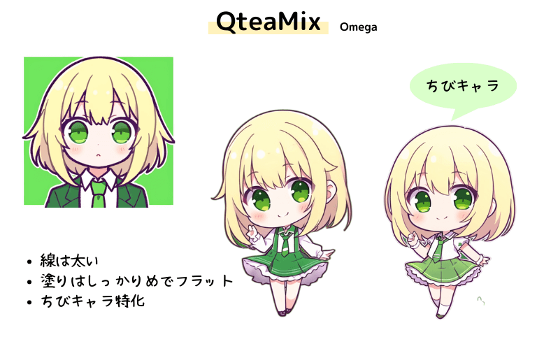 [Stable Diffusion] QteaMix 全体の雰囲気