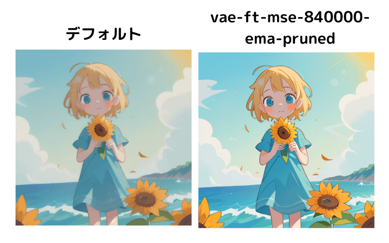 VAEを適用(vae-ft-mse-840000-ema-pruned)