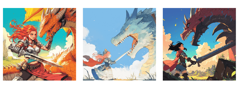 「にじジャーニー」のさまざまなスタイル