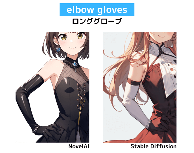 【服装の呪文】elbow gloves：ロンググローブ