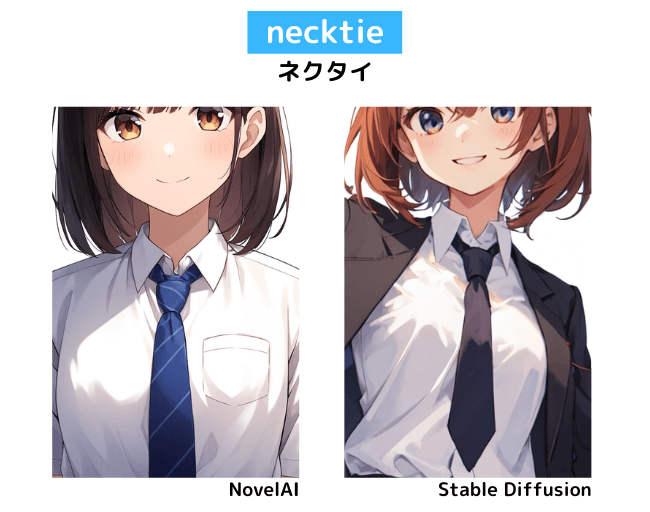 【服装の呪文】necktie：ネクタイ