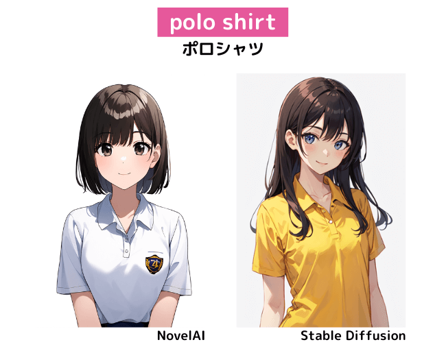 【服装の呪文】polo shirt：ポロシャツ