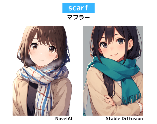 【服装の呪文】scarf：マフラー