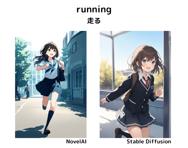 【呪文】running：走る