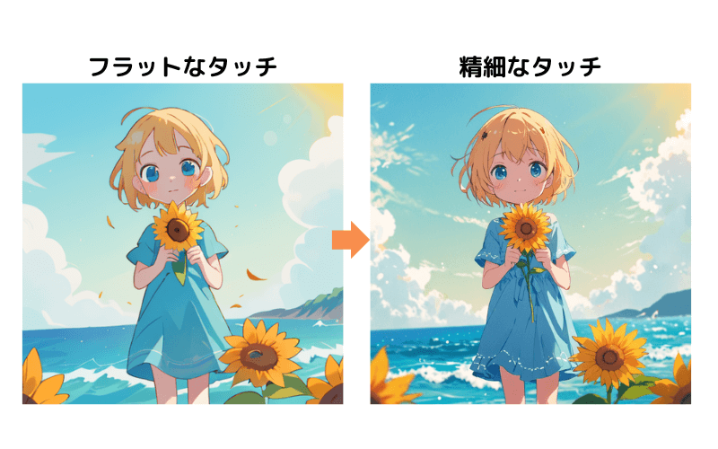 [Leonardo.Ai] Image to Imageで精細なタッチに変更