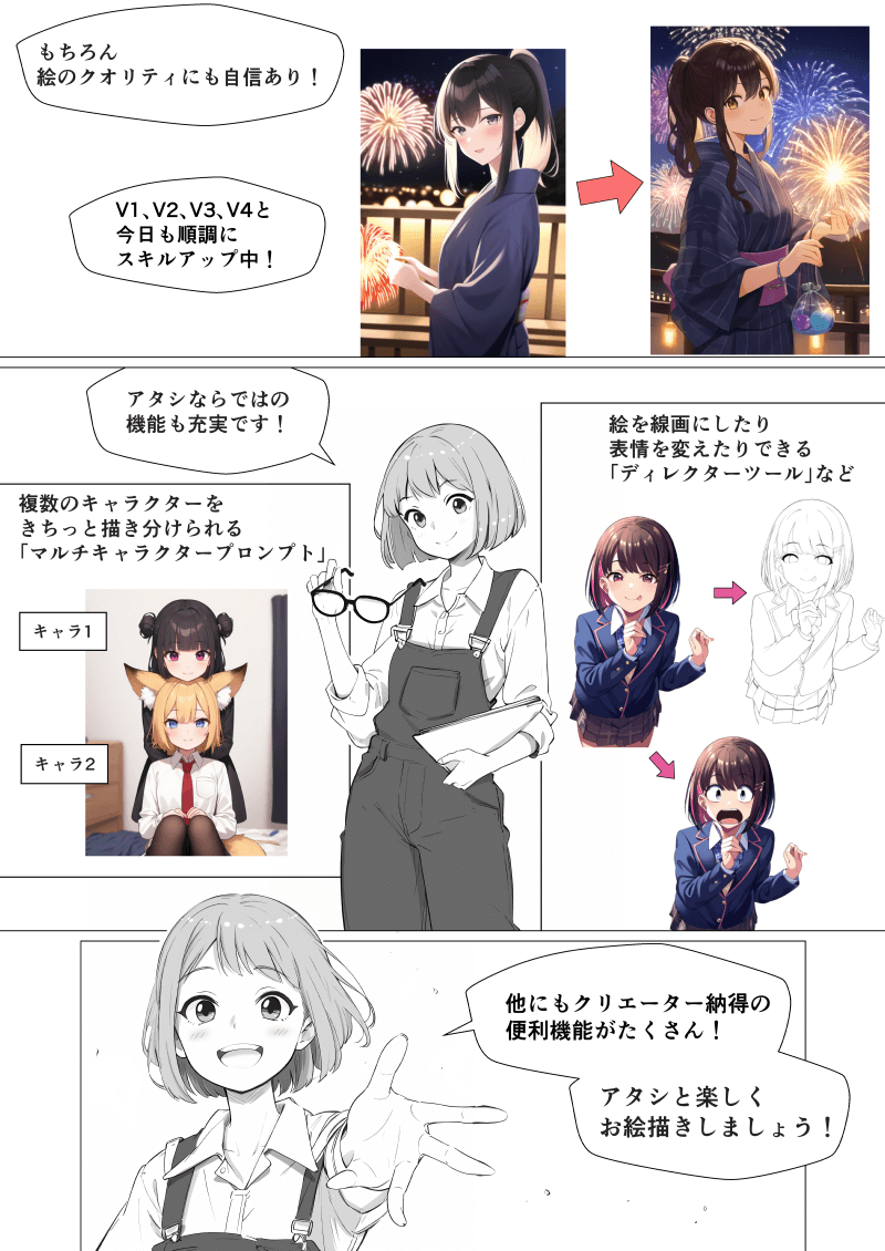 「AIイラストのための画像生成AI選び」の解説漫画