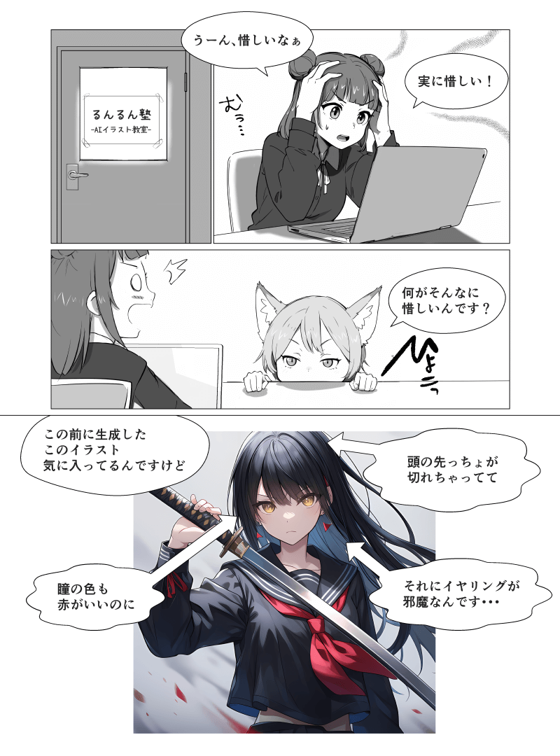 「NovelAI発展テクニック」の解説漫画
