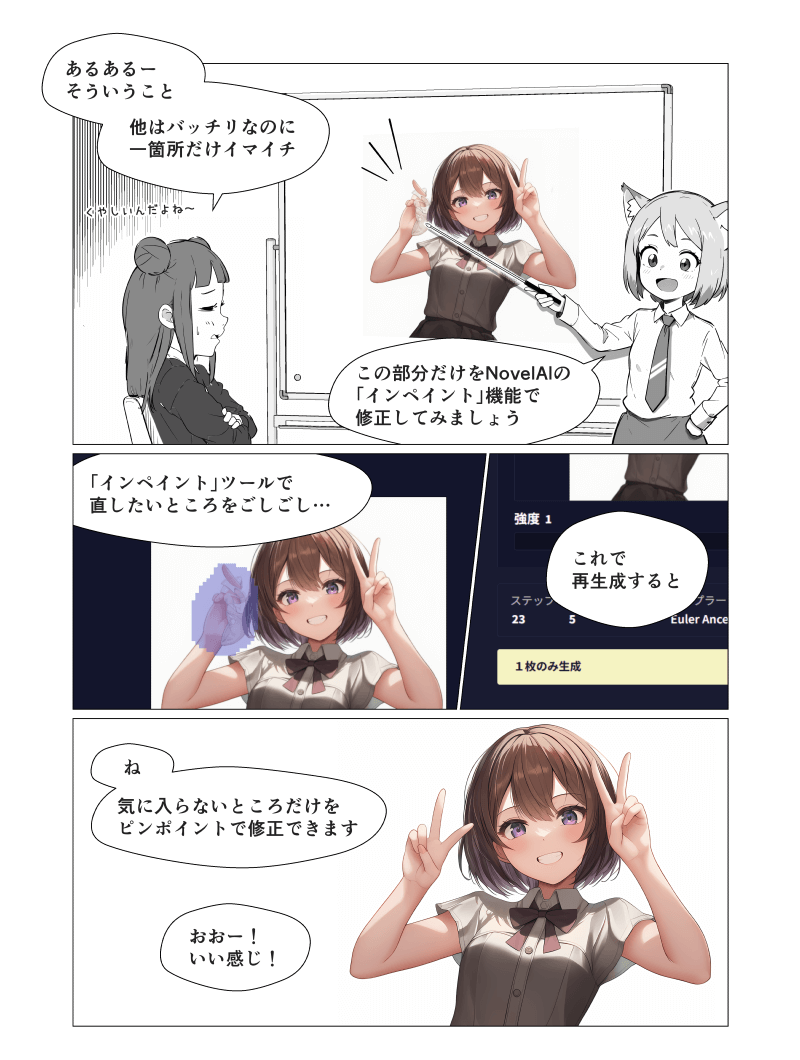 「NovelAI発展テクニック」の解説漫画
