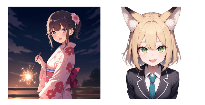 NovelAI(V4)の絵柄